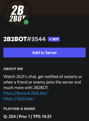 2B2Bot Discord Profile